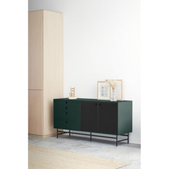 Čierno-zelená komoda Teulat Punto, šírka 150 cm - Image 3