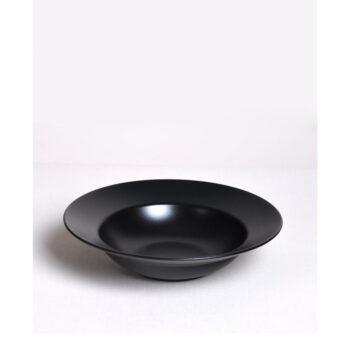 Čierny hlboký tanier z kameniny ø 26 cm – Hermia - Image 6