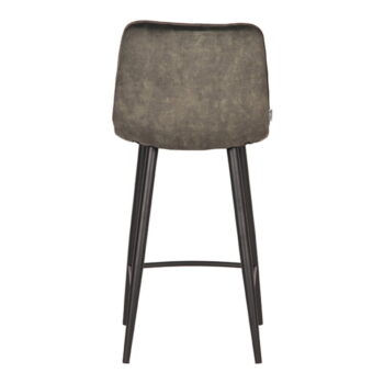 Khaki zamatové barové stoličky v súprave 2 ks 94 cm Jelt – LABEL51 - Image 5