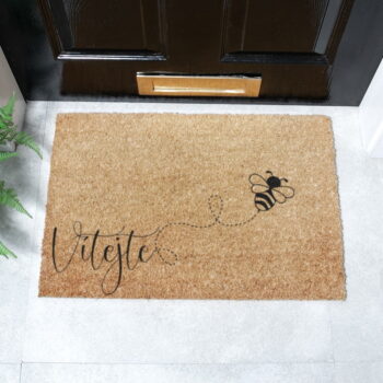 Rohožka z kokosového vlákna 40x60 cm Včela – Artsy Doormats - Image 5