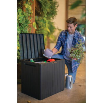 Sivý záhradný úložný box City – Keter - Image 3