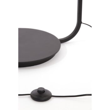Stojacia lampa s textilným tienidlom v matnej čierno-prírodnej farbe (výška 164 cm) Lyra – Light & Living – Obrázok 5
