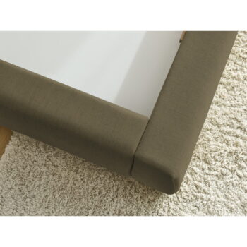 Tmavozelená čalúnená dvojlôžková posteľ s úložným priestorom s roštom 180x200 cm Jagna – Bobochic Paris – Obrázok 3