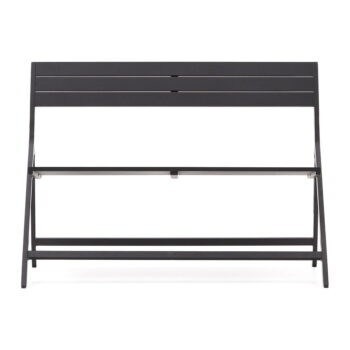 Čierna kovová záhradná lavica Torreta – Kave Home – Obrázok 2