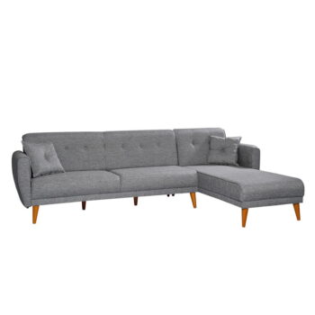 Sivá rozkladacia rohová pohovka Aria – Balcab Home - Image 4