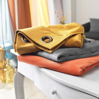 Žltý menčestrový záves 140x260 cm Casual – douceur d'intérieur – Obrázok 6