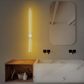 Biele LED nástenné svietidlo ø 7 cm Sword – Opviq lights - Image 4