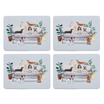 Korkové prestieranie 4 ks 21.5x29 cm Curious Dogs - Cooksmart ® - Image 2
