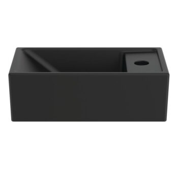 Matne čierne keramické umývadlo 37x21 cm i.Life S – Ideal Standard