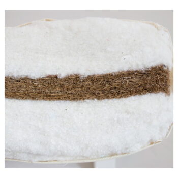 Biely stredne tvrdý futónový matrac 120x200 cm Coco Natural – Karup Design – Obrázok 3