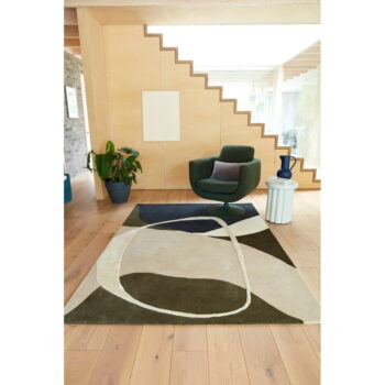 Zelený ručne tkaný vlnený koberec 120x170 cm Matrix – Asiatic Carpets - Image 3