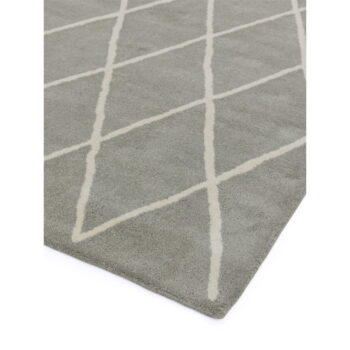 Sivý ručne tkaný vlnený koberec 80x150 cm Albany – Asiatic Carpets - Image 4