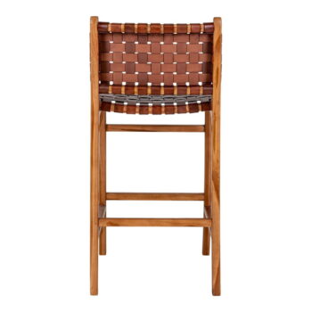 Hnedá barová stolička z teakového dreva 101 cm Perugia – House Nordic - Image 8
