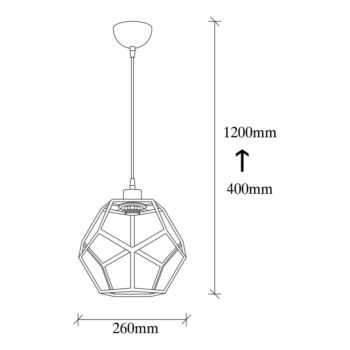 Závesné svietidlo v čiernej a bronzovej farbe s kovovým tienidlom ø 26 cm Degirmen – Opviq lights – Obrázok 5