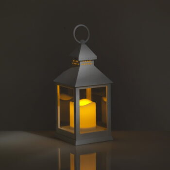 Malý biely dekoratívny LED lampáš vhodný do exteriéru Tomasucci Lante - Image 5