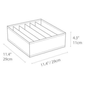 Béžový organizér do zásuvky s priehradkami Bigso Box of Sweden Drawer, 29 x 11 cm – Obrázok 6