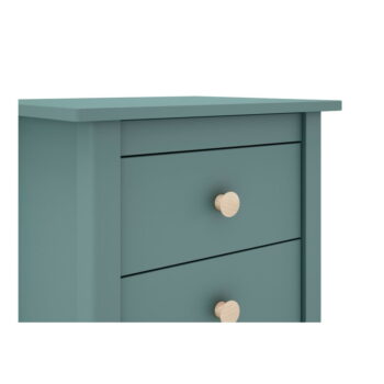 Detský nočný stolík z borovicového dreva v petrolejovomodrej farbe Max - Marckeric – Obrázok 2