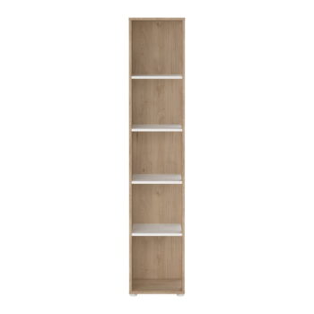 Knižnica v dekore duba v bielo-prírodnej farbe 41x205 cm Sign – Tvilum - Image 2