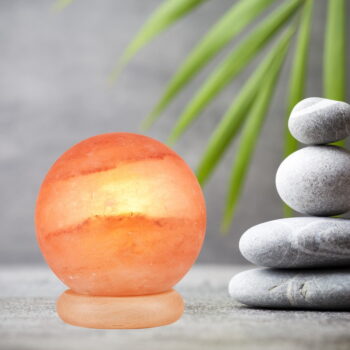Oranžová soľná lampa, výška 16 cm Sally - LAMKUR - Image 2