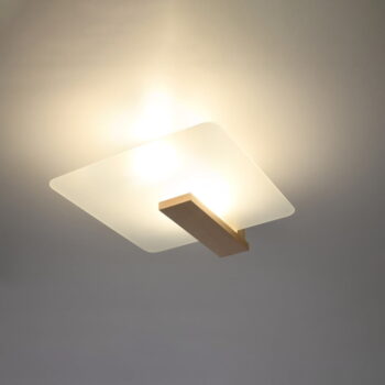 Stropné svietidlo v prírodnej farbe so skleneným tienidlom 40x47.5 cm Parola – Nice Lamps - Image 2