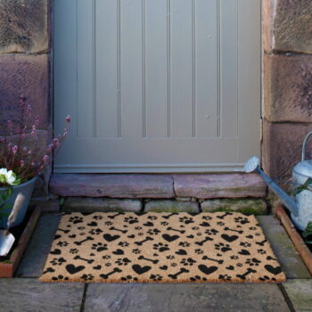 Rohožka z kokosového vlákna 40x60 cm Paws and Bones – Artsy Doormats – Obrázok 7