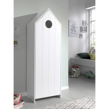 Biela otvorená detská šatníková skriňa 173x171,5 cm CASAMI – Vipack – Obrázok 7