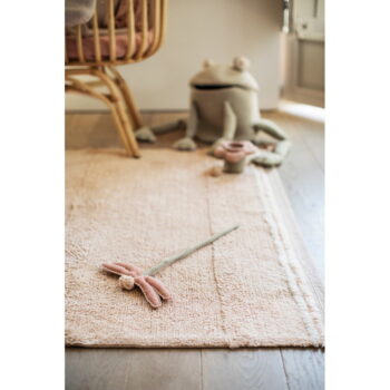 Svetloružový prateľný ručne tkaný bavlnený koberec 120x160 cm Bloom Rose – Lorena Canals – Obrázok 4