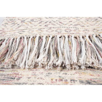 Bavlnený pléd White Label Liv Plum, 130 x 170 cm - Image 4