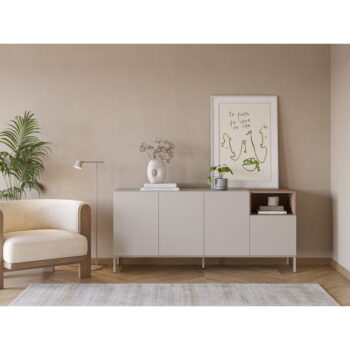 Krémová komoda 180x80 cm Cailin – Marckeric - Image 2