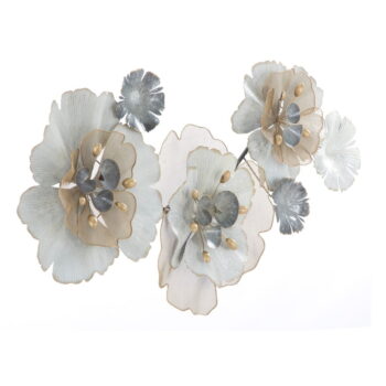 Nástenná kovová dekorácia Mauro Ferretti Flowery, 119 × 60 cm - Image 4