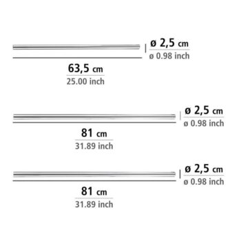 Univerzálna rohová tyč na sprchový záves Wenko Shower Curtain Rod - Image 6
