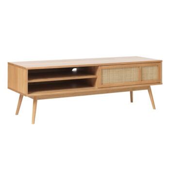 TV stolík v dekore duba v prírodnej farbe 150x50 cm Barrali – Unique Furniture – Obrázok 4