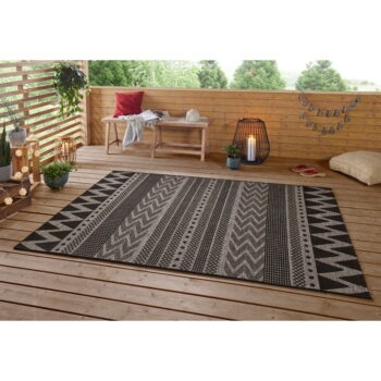 Čierno-béžový vonkajší koberec NORTHRUGS Sidon, 200 x 290 cm - Image 3