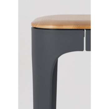 Antracitová barová stolička 73 cm Up-High – White Label - Image 3
