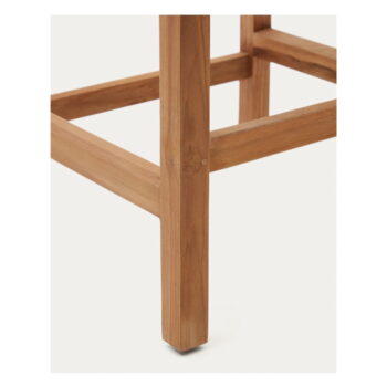 Drevená záhradná barová stolička v prírodnej farbe Giverola – Kave Home - Image 6
