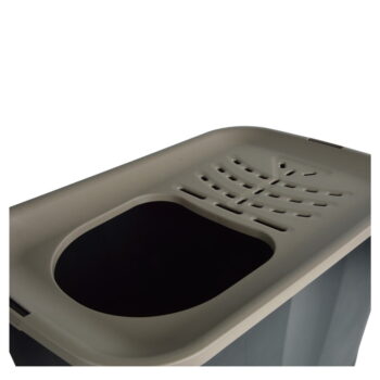 Čierny mačací záchod 38x57 cm – Love Story – Obrázok 2