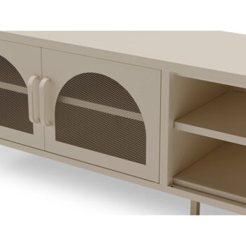Krémový TV stolík 160x50 cm Diora – Marckeric – Obrázok 5