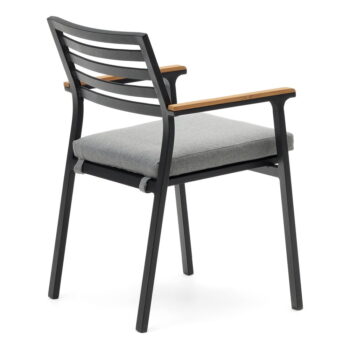 Čierna kovová záhradná stolička Bona - Kave Home - Image 4