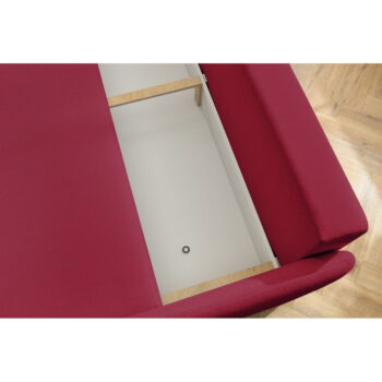 Vínová rozkladacia pohovka 211 cm Marcel – Bobochic Paris – Obrázok 3