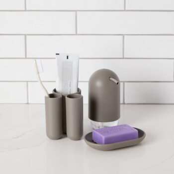Sivá plastová mydlenka Touch – Umbra - Image 5