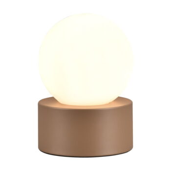 Bielo-hnedá stolová lampa (výška 17 cm) Countess – Trio – Obrázok 2