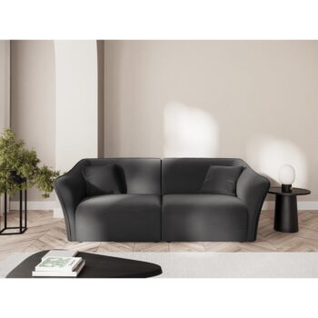 Tmavosivá zamatová pohovka 206 cm Tokyo – Cosmopolitan Design - Image 4
