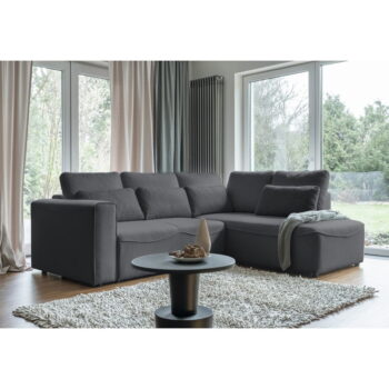 Tmavosivá rozkladacia rohová pohovka (variabilná) Homely Tommy – Miuform - Image 2