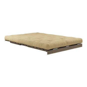 Rozkladacia pohovka v béžovohorčicovej farbe 140 cm Roots – Karup Design - Image 3