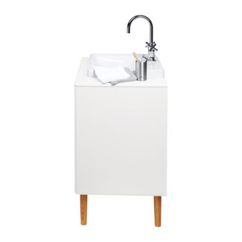Biela závesná skrinka s umývadlom bez batérie 80x62 cm Color Bath – Tom Tailor – Obrázok 3