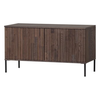 Hnedý TV stolík v dekore jaseňa 100x56 cm Gravure – WOOOD - Image 2