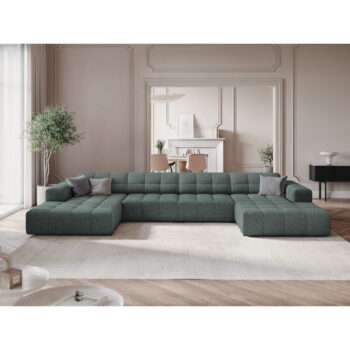 Tyrkysová rohová pohovka (do "U") Chicago – Cosmopolitan Design – Obrázok 4