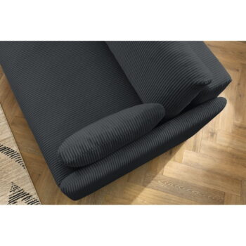 Tmavosivá menčestrová rozkladacia pohovka 211 cm Marcel – Bobochic Paris - Image 4
