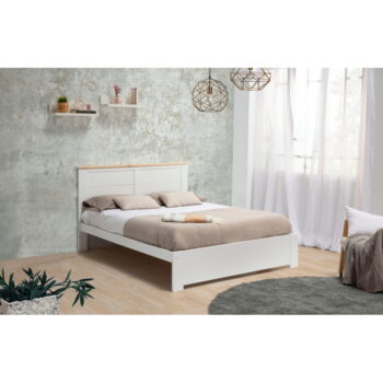 Biela dvojlôžková posteľ 140x190 cm Akira - Marckeric – Obrázok 4