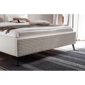 Béžová čalúnená dvojlôžková posteľ 160x200 cm Matera – Meise Möbel – Obrázok 9